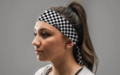 Checkered Flex Tie Headband