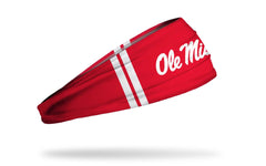 University of Mississippi: Ole Miss Stripes Red Big Bang Lite Headband