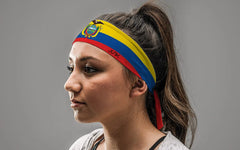Ecuador Flag Tie Headband