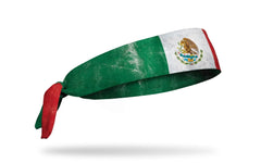 Mexico Grunge Flag Flex Tie Headband