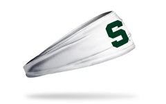 Michigan State University: S Logo White Big Bang Lite Headband