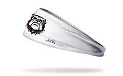 University of Georgia: Bulldog White Big Bang Lite Headband