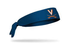 University of Virginia: V-Sabre Navy Flex Tie Headband