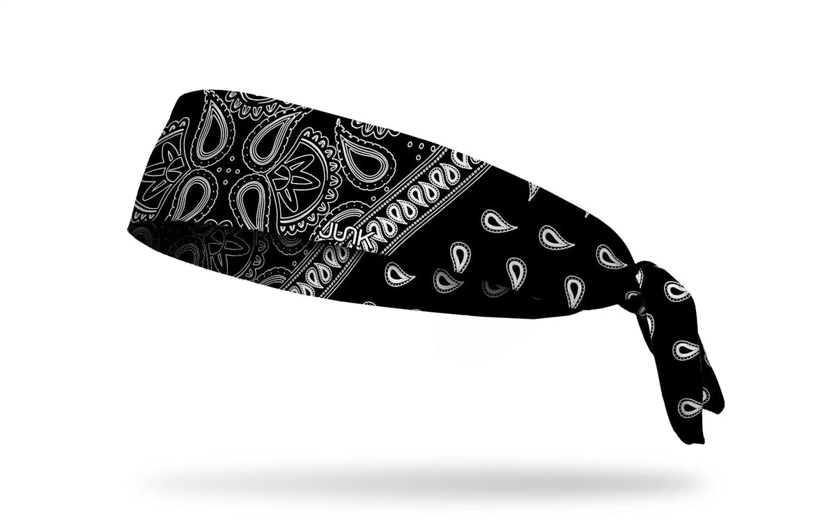Black Lightning Flex Tie Headband