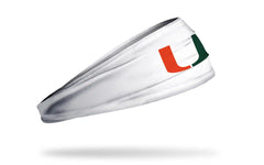 University of Miami: Logo White Big Bang Lite Headband
