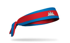 Cambodia Flag Flex Tie Headband
