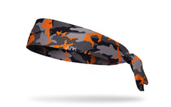 Camo Pop Orange Flex Tie Headband