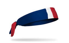 France Painted Flag Tie Headband