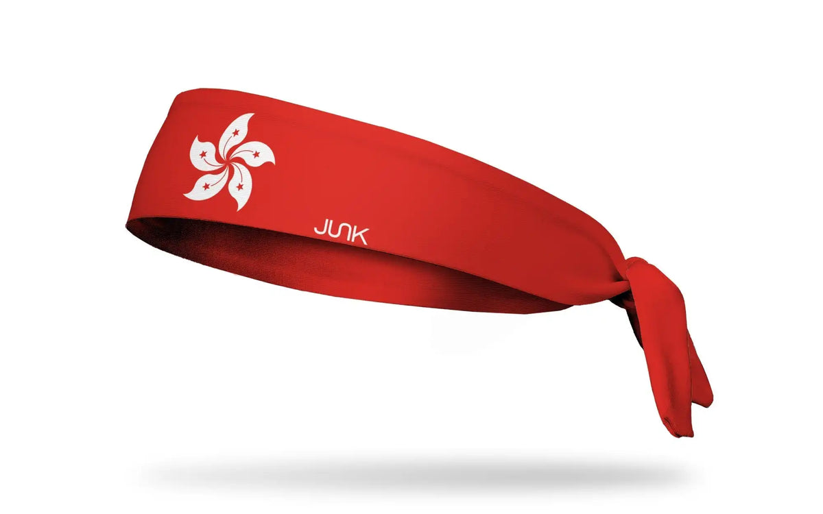 Hong Kong Flag Tie Headband