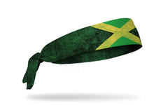 Jamaica Grunge Flag Tie Headband