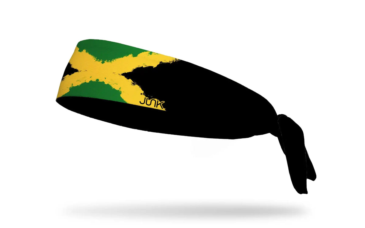 Jamaica Painted Flag Tie Headband