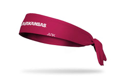 University of Arkansas: Wordmark Cardinal Flex Tie Headband