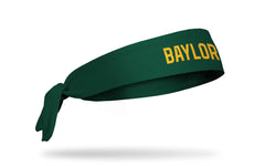 Baylor University: Wordmark Green Flex Tie Headband