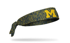 University of Michigan: Maize Logo Heathered Flex Tie Headband