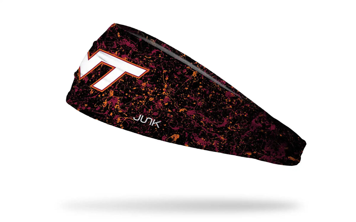 Virginia Tech: Splatter Black Big Bang Lite Headband